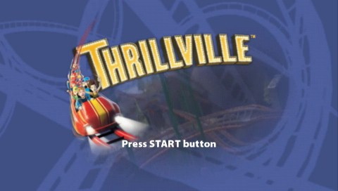 Thrillville title screen for PSP